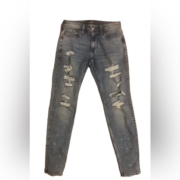 Hollister Distressed Super Skinny Jeans Advanced Stretch Size 29/30 - Picture 1 of 7